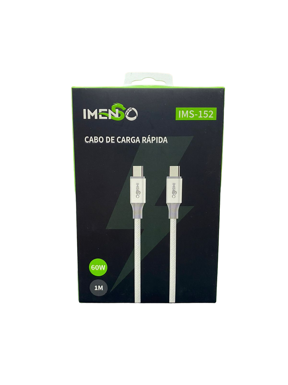 Cabo Usb-C Para Usb-C Prata 1M 60W Ims-152 Imenso